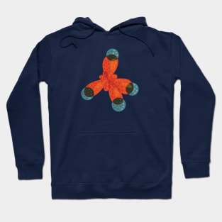 Orange methane molecule Hoodie